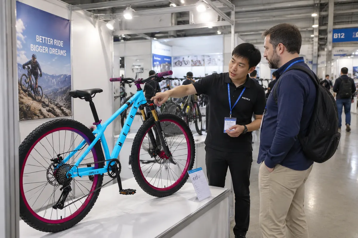 MEIRX at a bicycle trade show